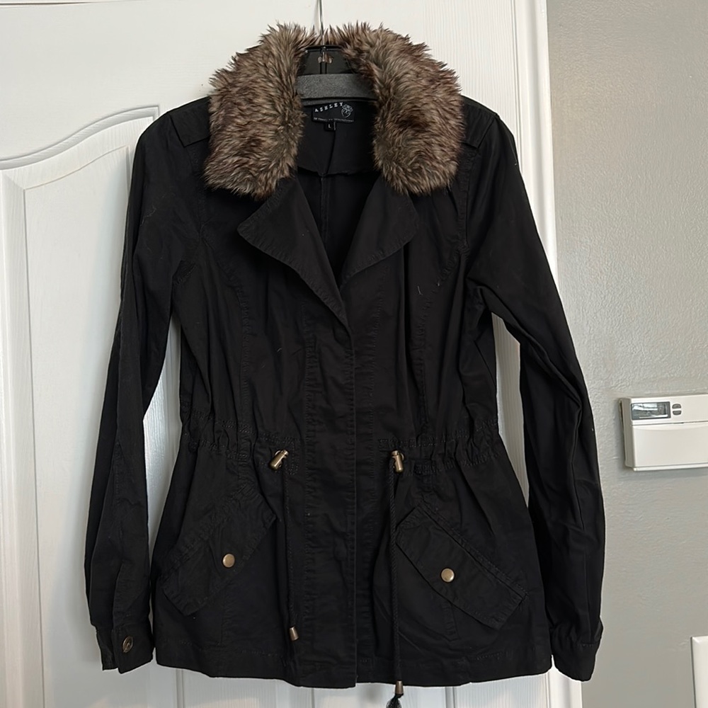 Black lightweight coat